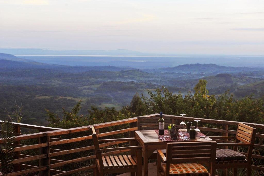Peaceful natural setting at Isunga Lodge near Kibale Forest