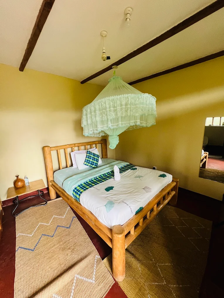 Single room at Rushaga Gorilla Havens Lodge