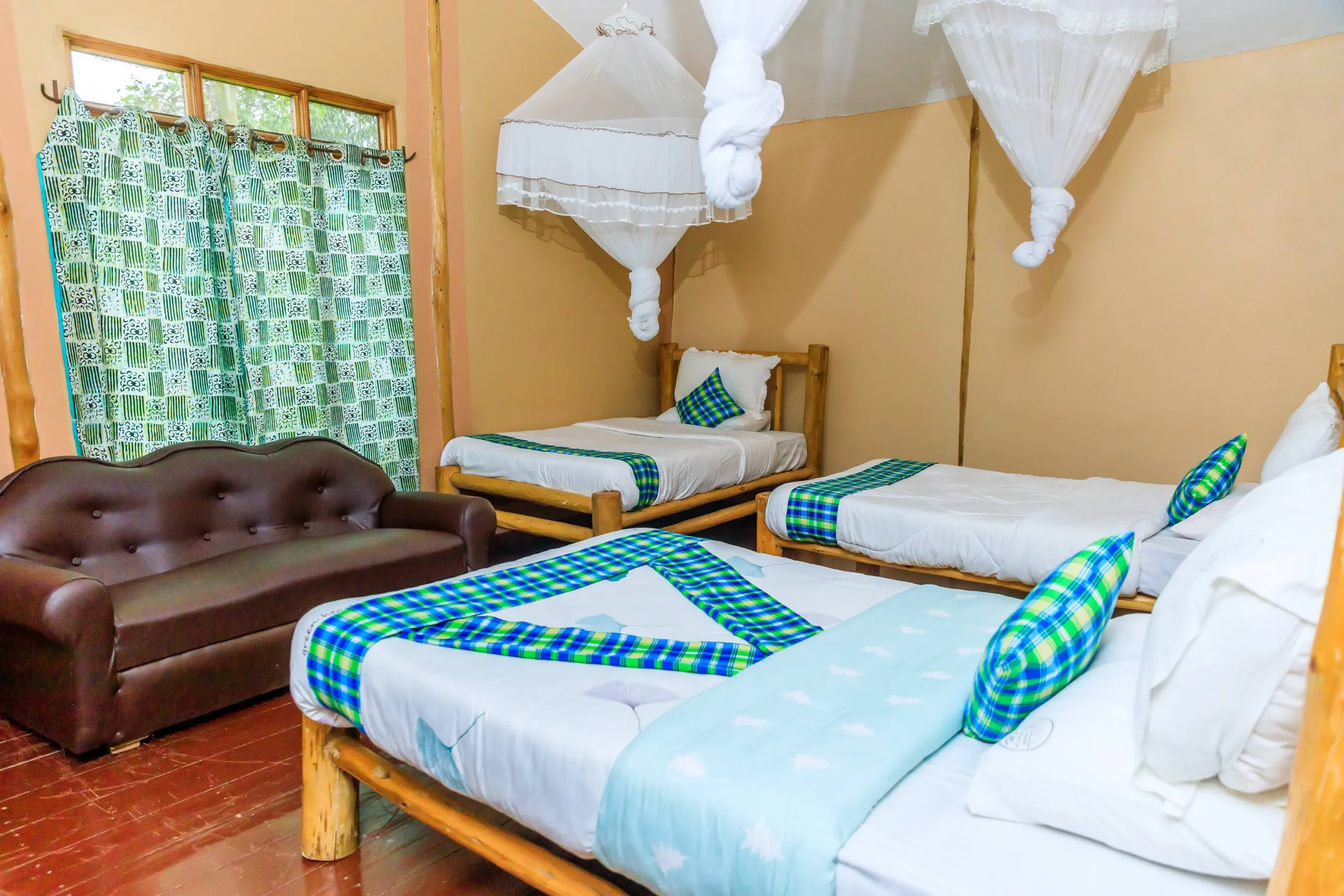 Triple room at Rushaga Gorilla Havens Lodge