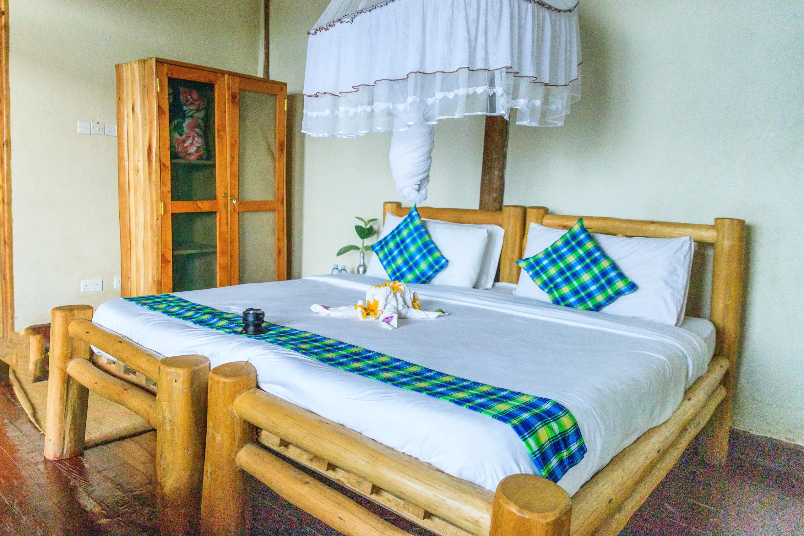 Twin room at Rushaga Gorilla Havens Lodge
