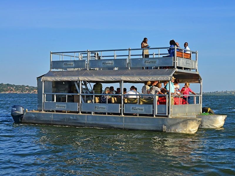 Boat cruise during an Entebbe and Lake Victoria Safari