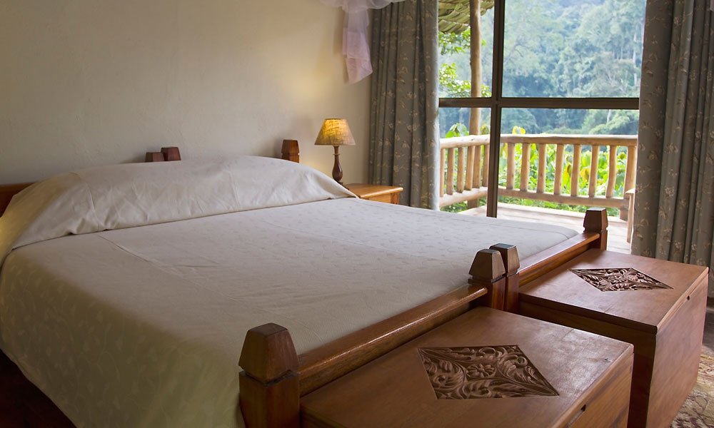 Engagi Lodge surrounded by Bwindi forest