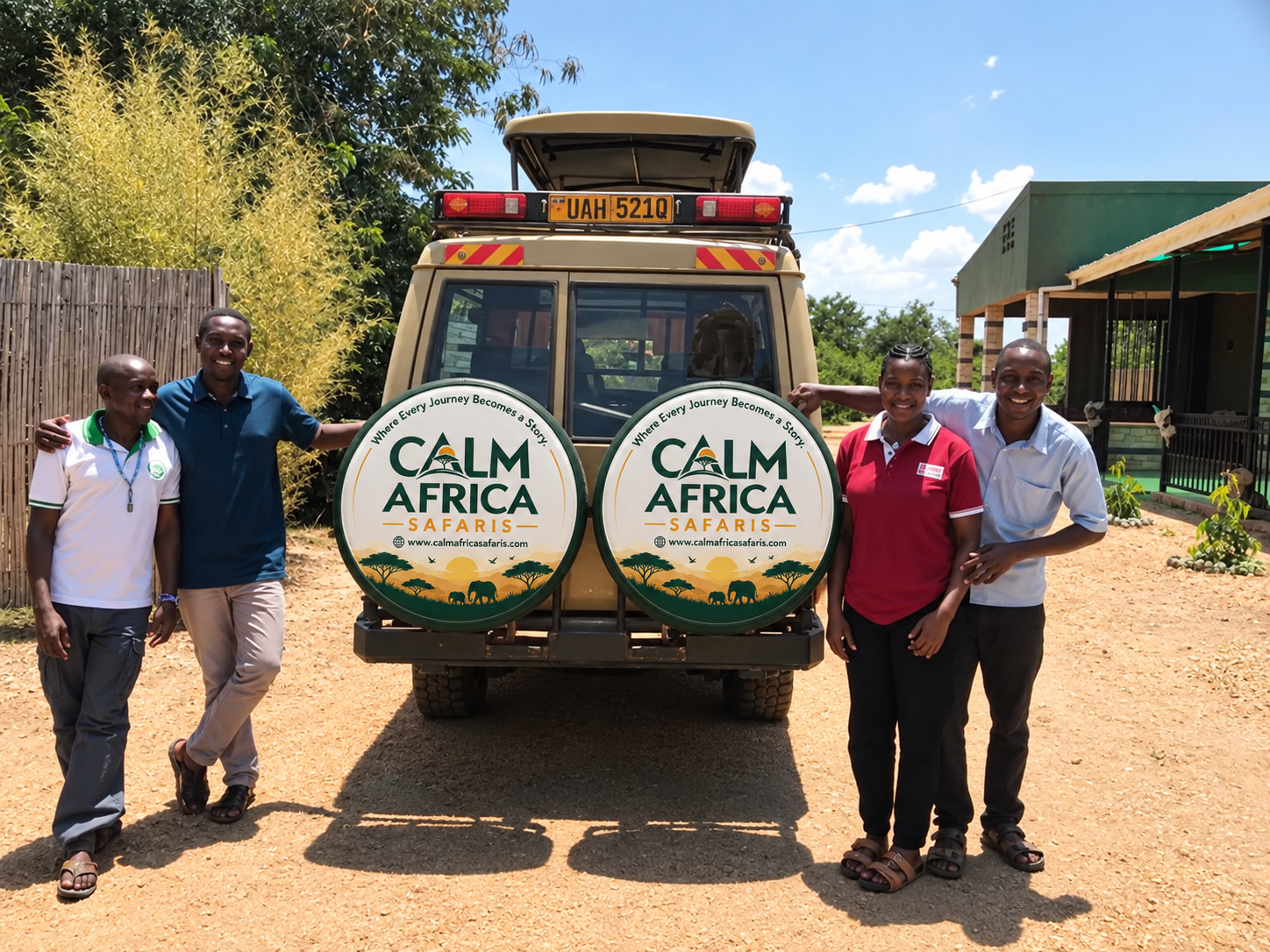 Calm Africa Safaris team in the field
